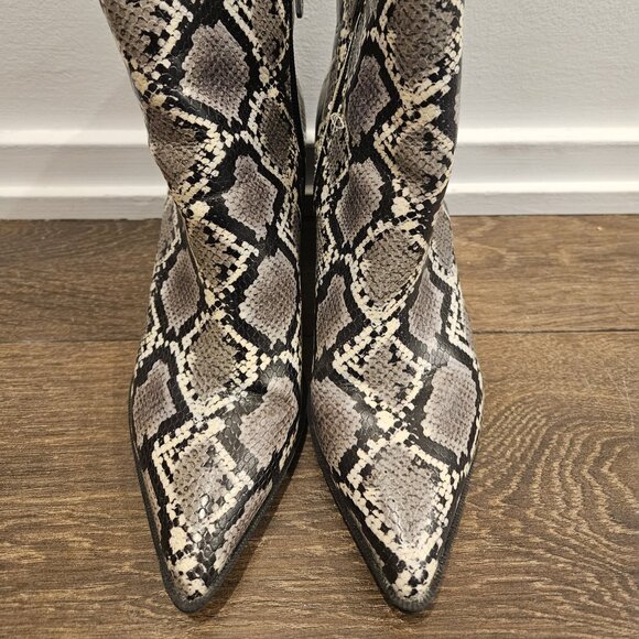 Circus by Sam Edelman Boots Size 7 Snakeskin Ankle Boots - Picture 2 of 6